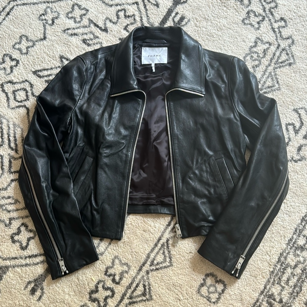 FRAME leather jacket